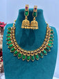Royal Green Enamel Gold-Tone Choker | Auxerra | $59.00 | Auxerra Fashion