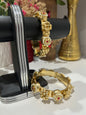 Antique Gold-Plated Kada Bangles | Auxerra | $75.00 | Auxerra Fashion