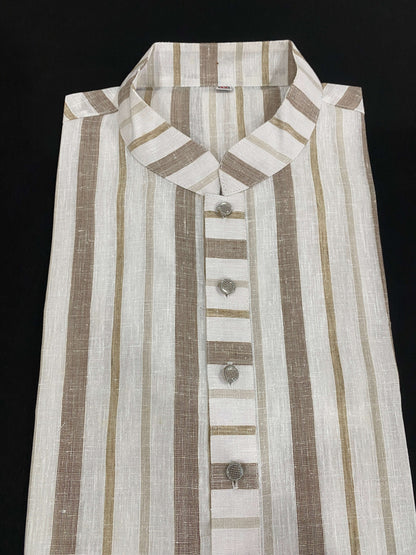 Classic Striped Cotton Panjabi@Auxerra
