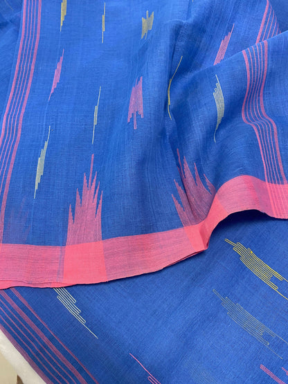 Radiant Red Bangladeshi Manipuri Saree