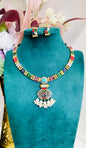 Multicolor German Silver Necklace Set | Auxerra | $55.00 | Auxerra Fashion
