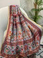 Half silk floral saree- hand embroidered | Auxerra | $145.00 | Auxerra Fashion